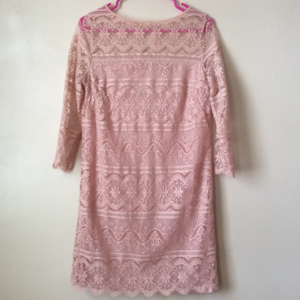 Max Studio Peach Lace Dress